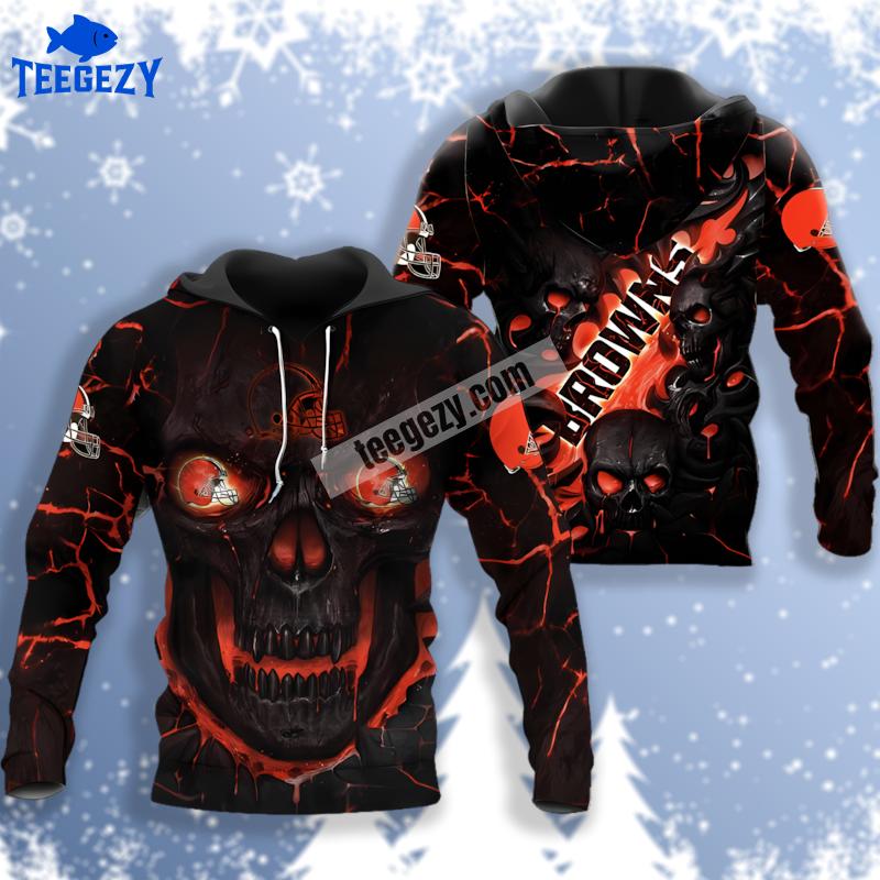 Lava Cleveland Browns Black Orange 3D Mens Hoodie Lava Cleveland Browns Black Orange 3D Mens Hoodie