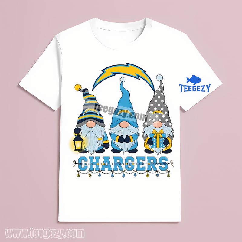 Los Angeles Chargers Christmas Gnomes Trendy Shirt