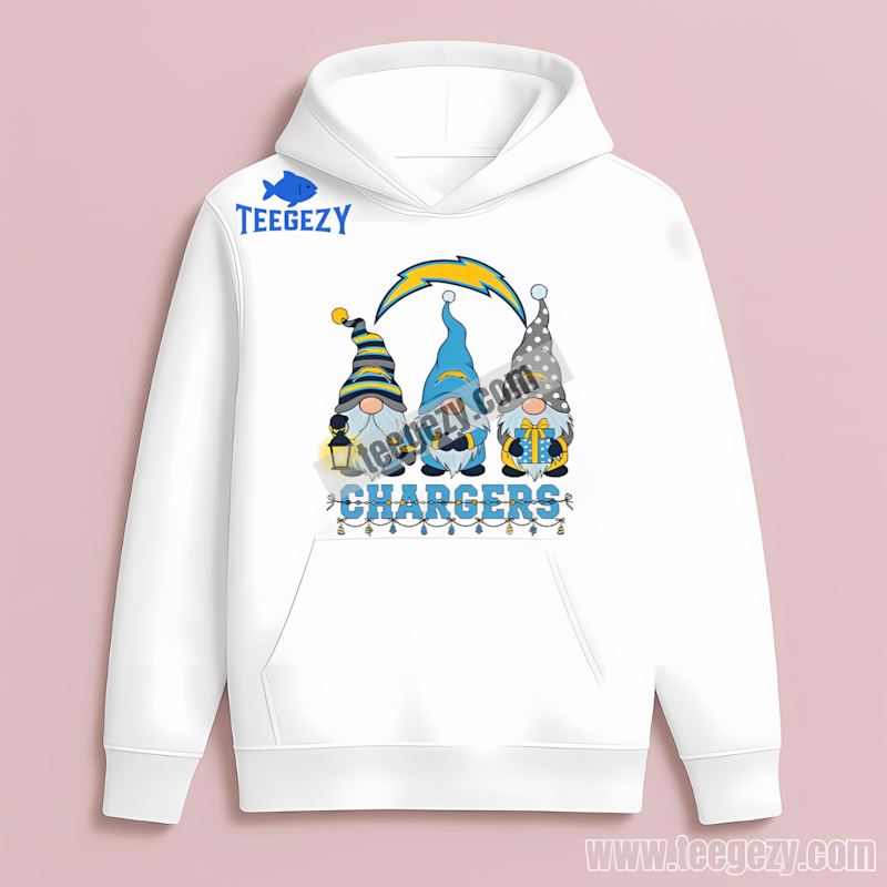 Los Angeles Chargers Christmas Gnomes Trendy Hoodie Los Angeles Chargers Christmas Gnomes Trendy Hoodie