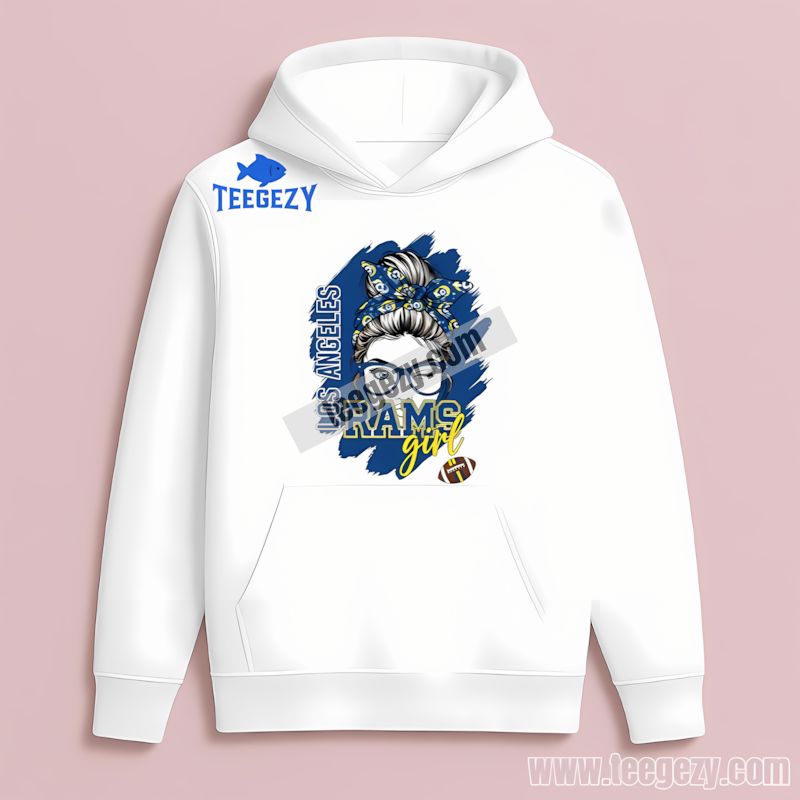 Los Angeles Rams Girl Proud Fan Graphic Custom Hoodie Los Angeles Rams Girl Proud Fan Graphic Custom Hoodie