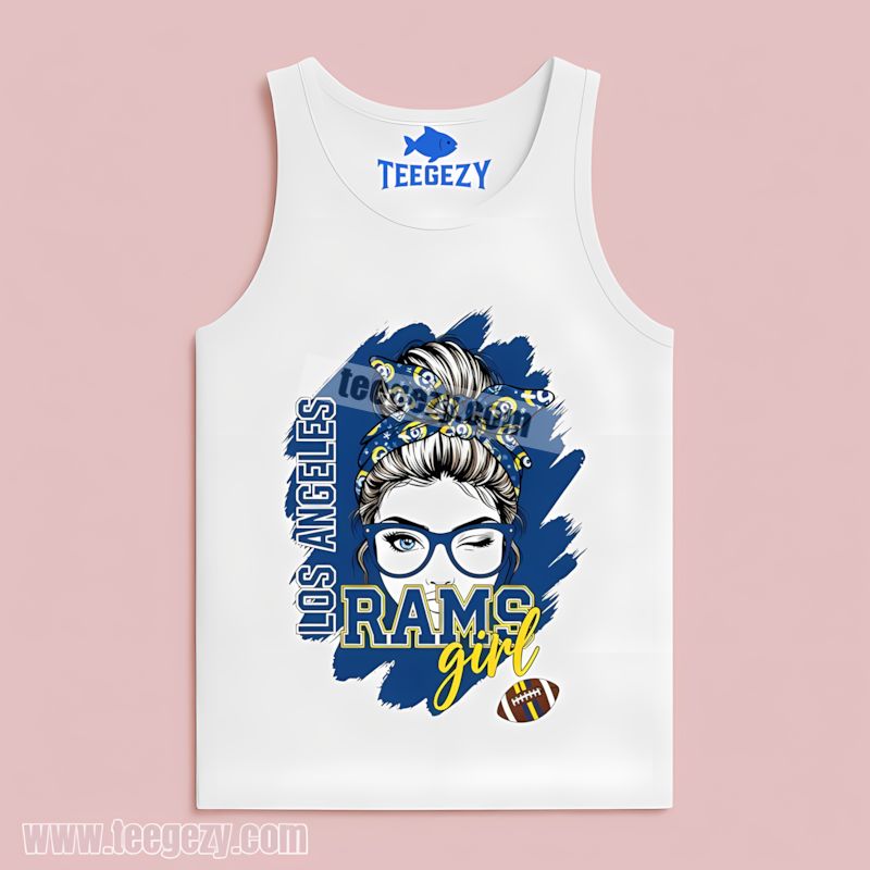 Los Angeles Rams Girl Proud Fan Graphic Custom Tanktop Los Angeles Rams Girl Proud Fan Graphic Custom Tanktop