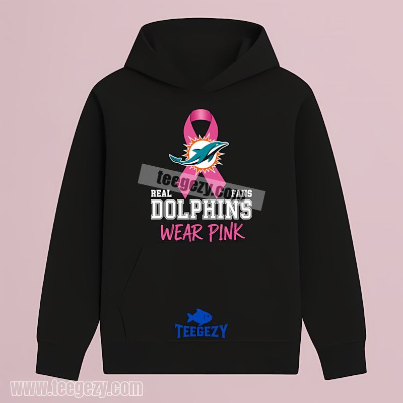 Miami Dolphins Breast Cancer Awareness Fans Pink Hoodie Miami Dolphins Breast Cancer Awareness Fans Pink Hoodie