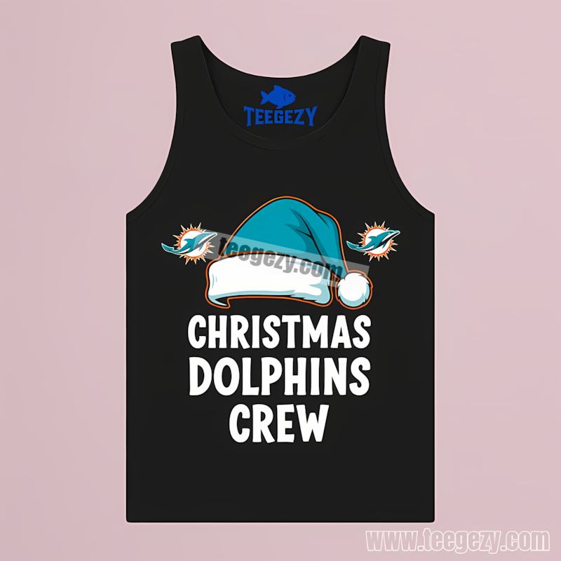 Miami Dolphins Christmas Dolphins Crew Sports Tanktop Miami Dolphins Christmas Dolphins Crew Sports Tanktop