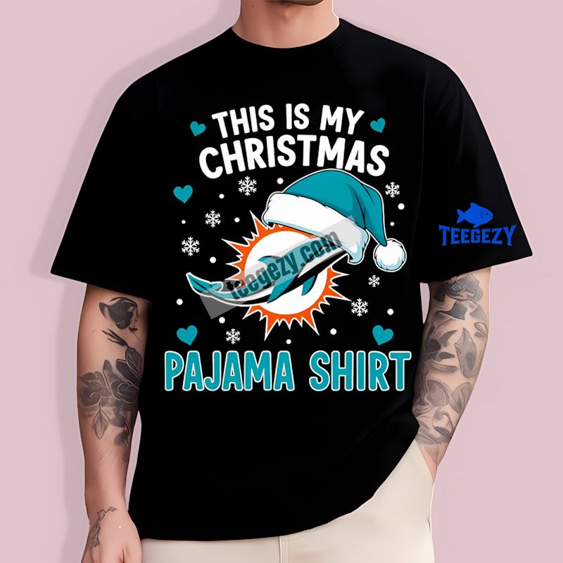 Miami Dolphins Christmas Pajama Unisex T-Shirt Miami Dolphins Christmas Pajama Unisex T-Shirt