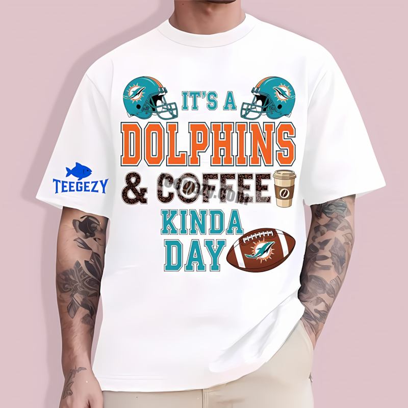 Miami Dolphins Coffee Kind Of Day Retro T-Shirt Miami Dolphins Coffee Kind Of Day Retro T-Shirt