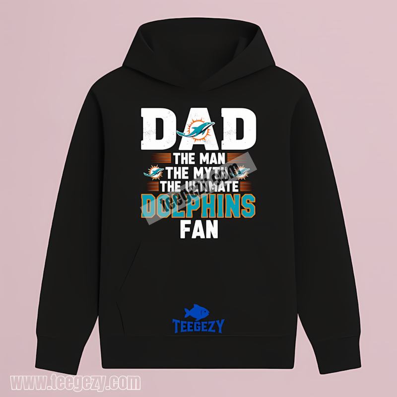 Miami Dolphins Dad Man Myth Ultimate Fan Vintage Hoodie Miami Dolphins Dad Man Myth Ultimate Fan Vintage Hoodie