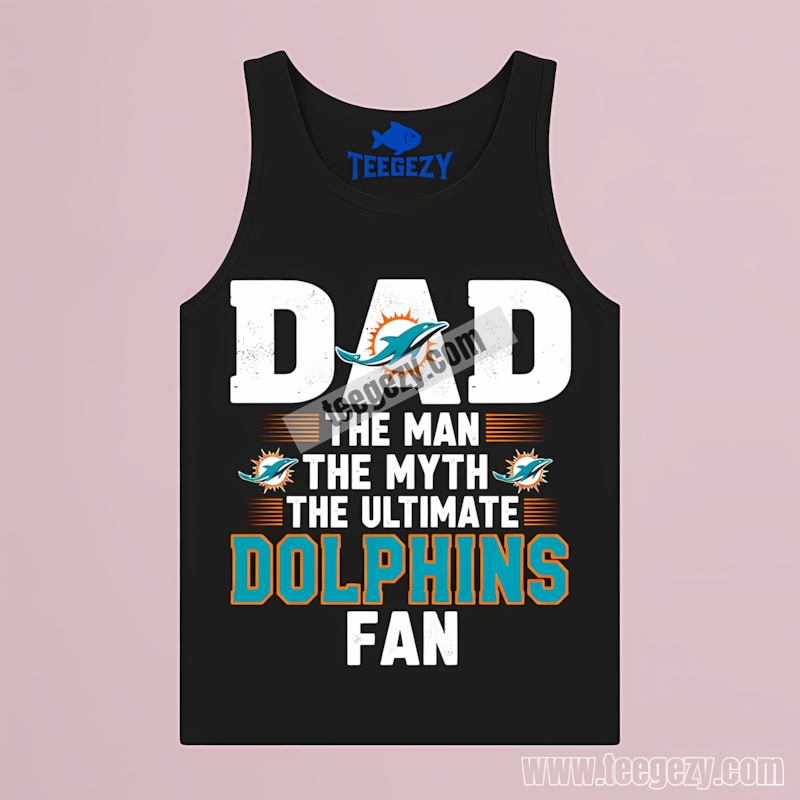Miami Dolphins Dad Man Myth Ultimate Fan Vintage Tanktop Miami Dolphins Dad Man Myth Ultimate Fan Vintage Tanktop