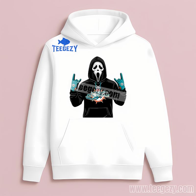 Miami Dolphins Ghostface Spooky Classic Hoodie Miami Dolphins Ghostface Spooky Classic Hoodie