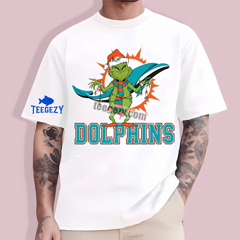 Miami Dolphins Grinch Christmas Sports T-Shirt Miami Dolphins Grinch Christmas Sports T-Shirt