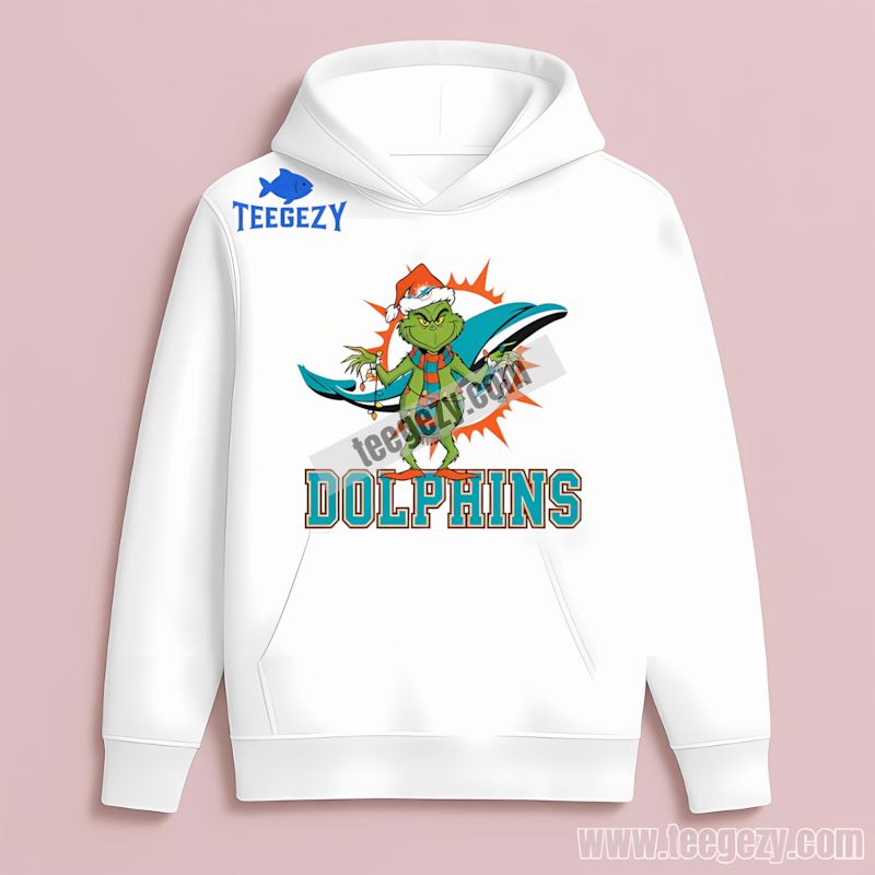 Miami Dolphins Grinch Christmas Sports Hoodie Miami Dolphins Grinch Christmas Sports Hoodie