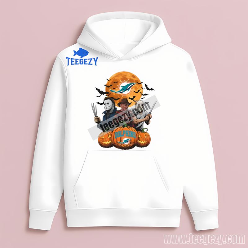 Miami Dolphins Halloween Jason Michael Freddy Regular Hoodie Miami Dolphins Halloween Jason Michael Freddy Regular Hoodie