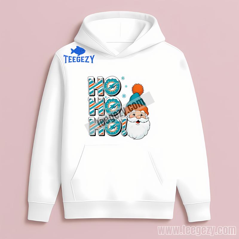 Miami Dolphins Ho Ho Ho Santa Christmas Regular Hoodie Miami Dolphins Ho Ho Ho Santa Christmas Regular Hoodie