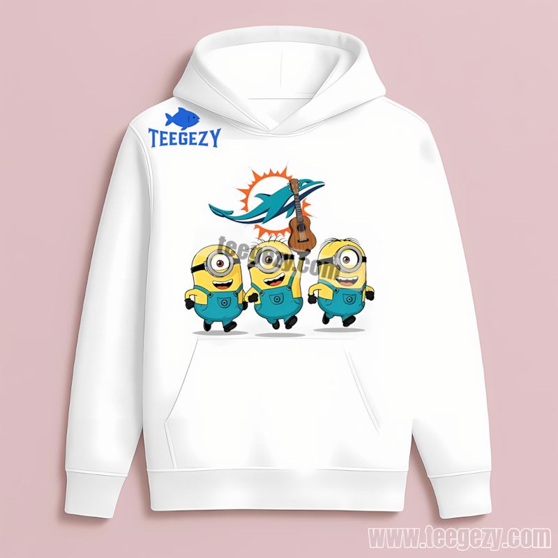 Miami Dolphins Minions Cotton Hoodie Miami Dolphins Minions Cotton Hoodie
