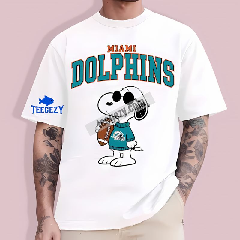 Miami Dolphins Vs Cool Snoopy Sports T-Shirt Miami Dolphins Vs Cool Snoopy Sports T-Shirt