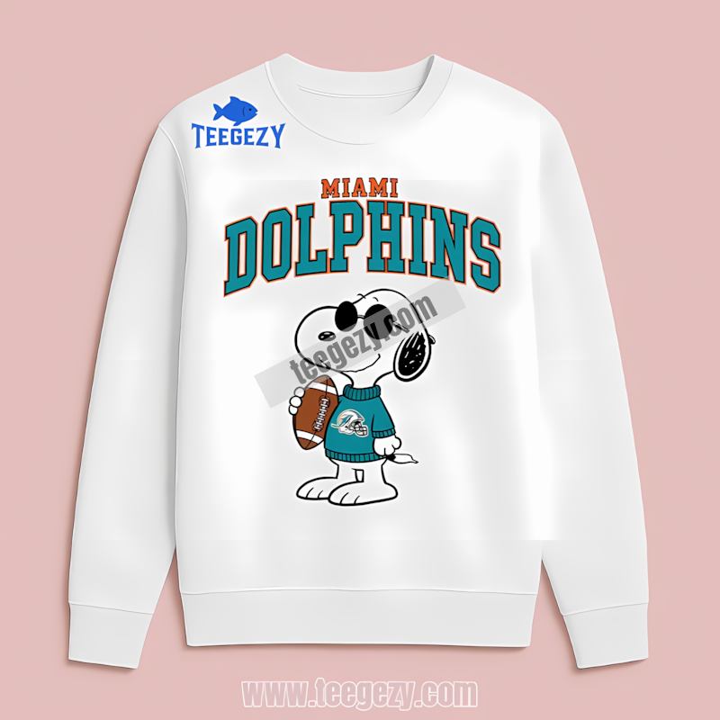 Miami Dolphins Vs Cool Snoopy Sports Long Sleeve Miami Dolphins Vs Cool Snoopy Sports Long Sleeve