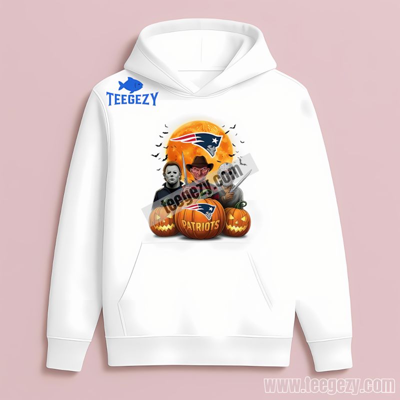 Michael Myers Freddy Krueger New England Patriots Funny Hoodie Michael Myers Freddy Krueger New England Patriots Funny Hoodie