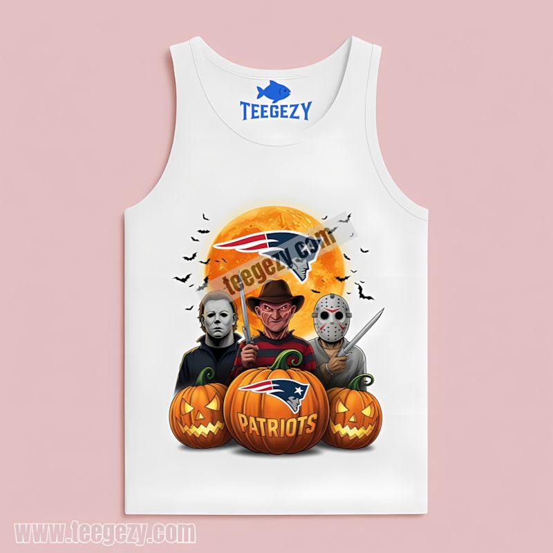 Michael Myers Freddy Krueger New England Patriots Funny Tanktop Michael Myers Freddy Krueger New England Patriots Funny Tanktop