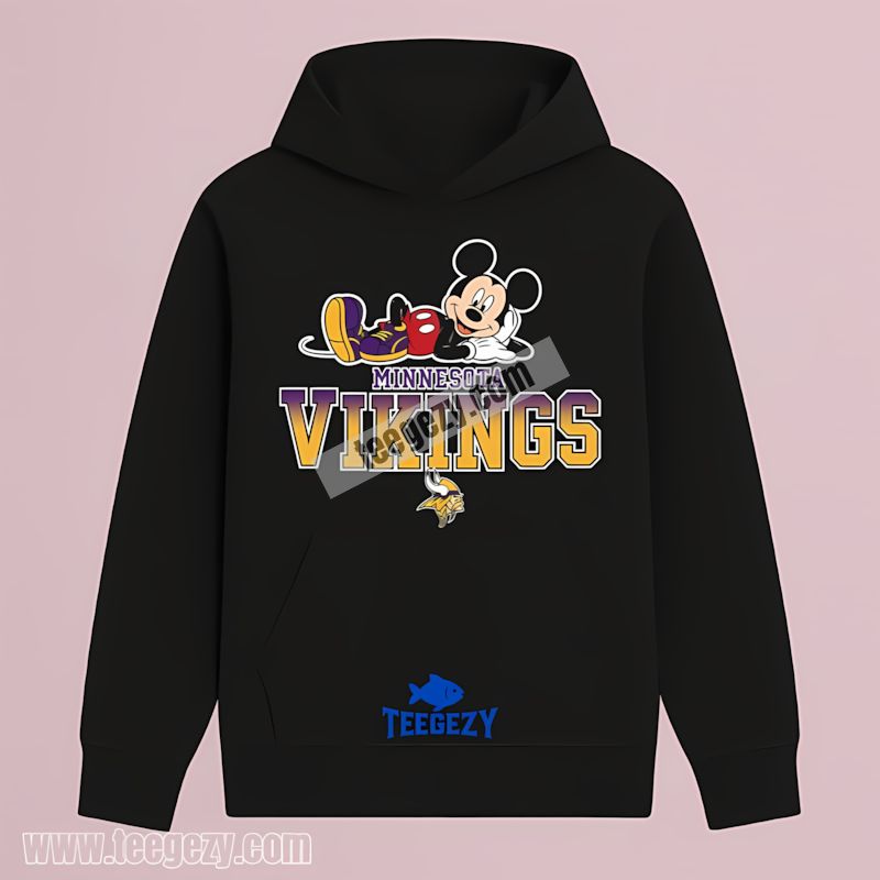 Mickey Relaxed Style Minnesota Vikings Hoodie Mickey Relaxed Style Minnesota Vikings Hoodie
