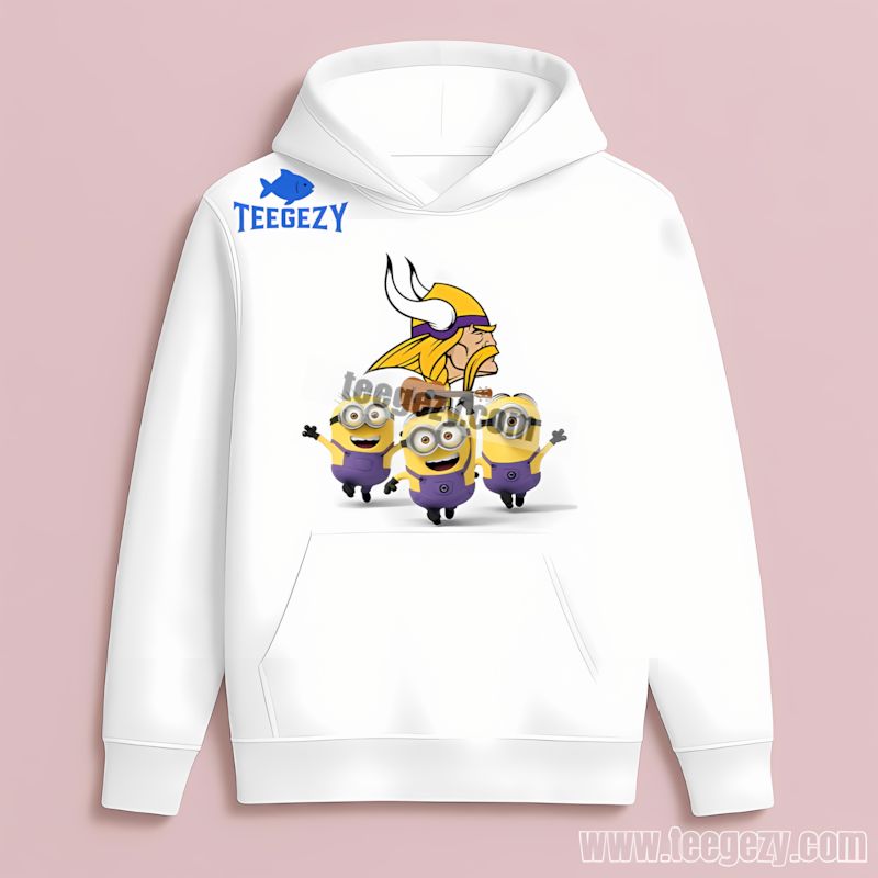 Minions Funny Style Minnesota Vikings Hoodie Minions Funny Style Minnesota Vikings Hoodie