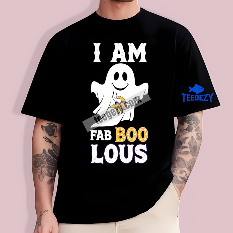Minnesota Vikings Ghost I Am Fab Boo Lous Spooky T-Shirt Minnesota Vikings Ghost I Am Fab Boo Lous Spooky T-Shirt