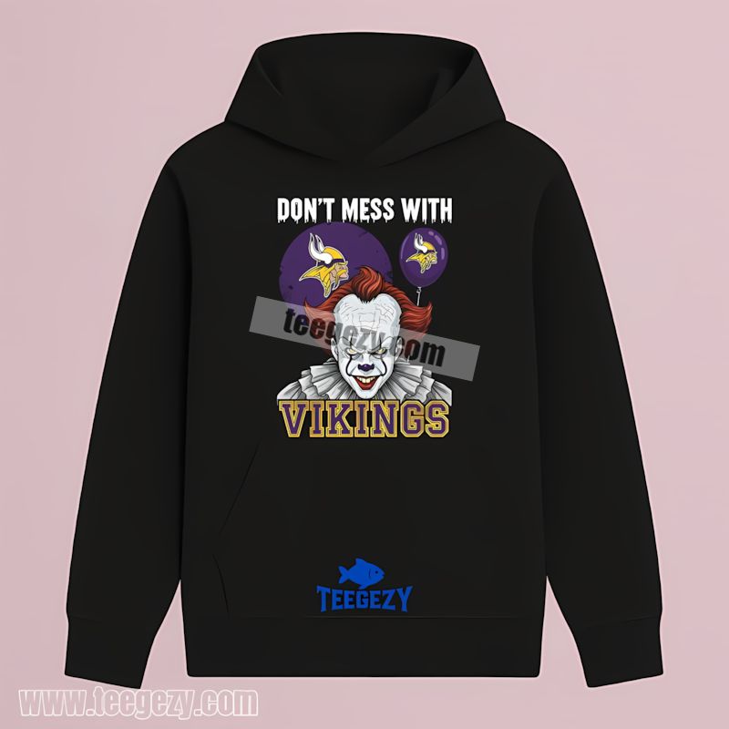 Minnesota Vikings Pennywise Halloween Scary Graphic Hoodie Minnesota Vikings Pennywise Halloween Scary Graphic Hoodie