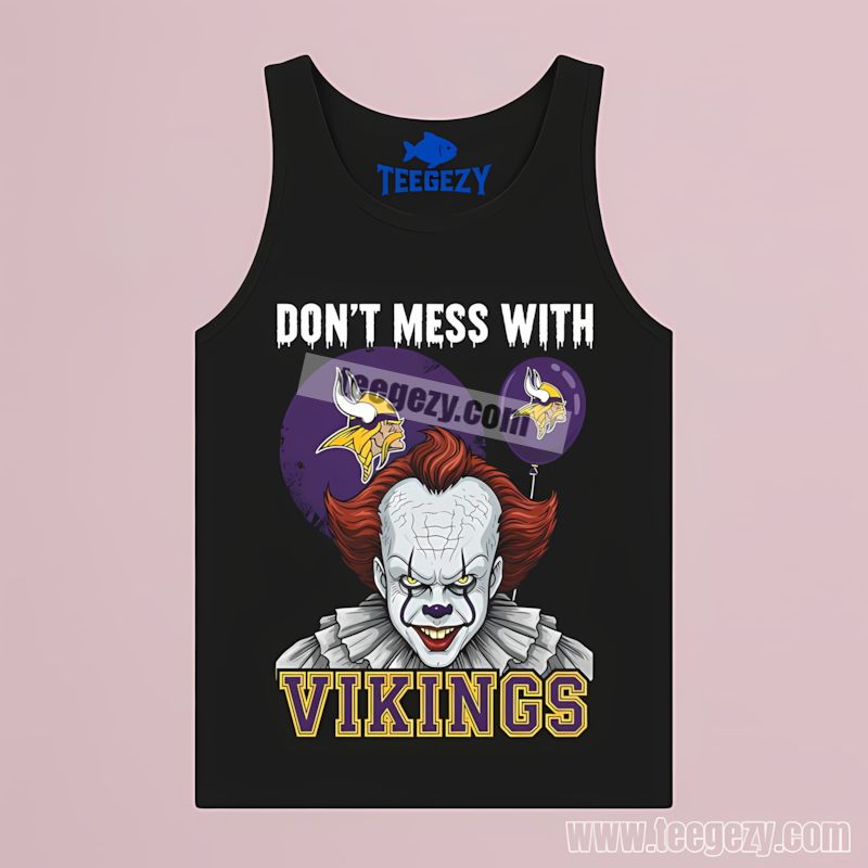 Minnesota Vikings Pennywise Halloween Scary Graphic Tanktop Minnesota Vikings Pennywise Halloween Scary Graphic Tanktop