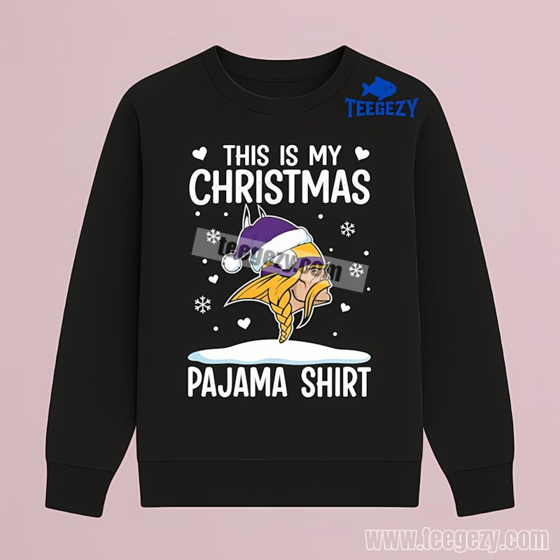 Minnesota Vikings This Is My Christmas Pajama Long Sleeve Minnesota Vikings This Is My Christmas Pajama Long Sleeve