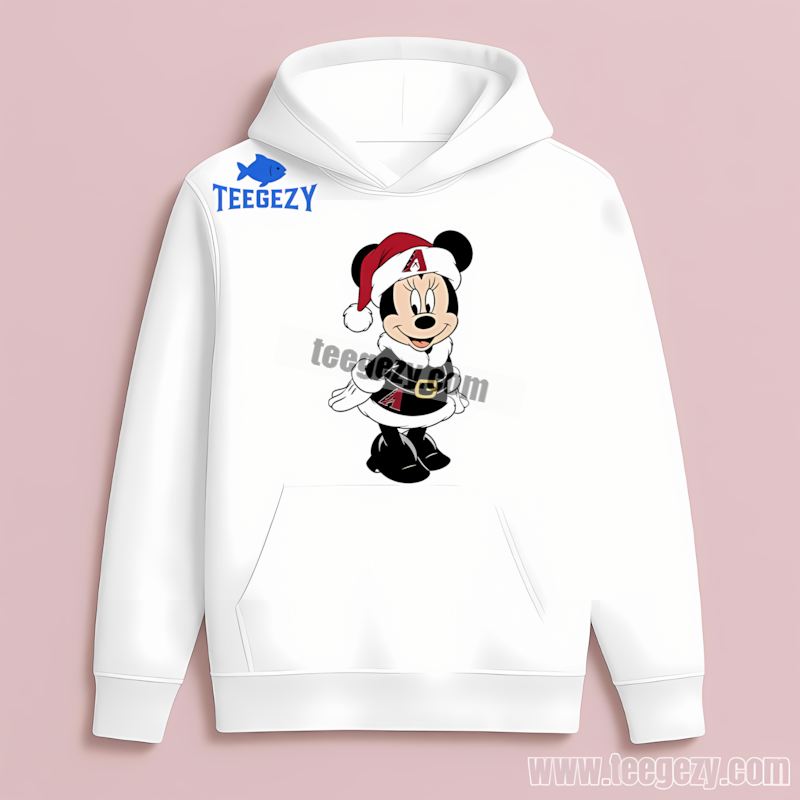 Minnie Mouse Arizona Diamondbacks Christmas Color Hoodie Minnie Mouse Arizona Diamondbacks Christmas Color Hoodie