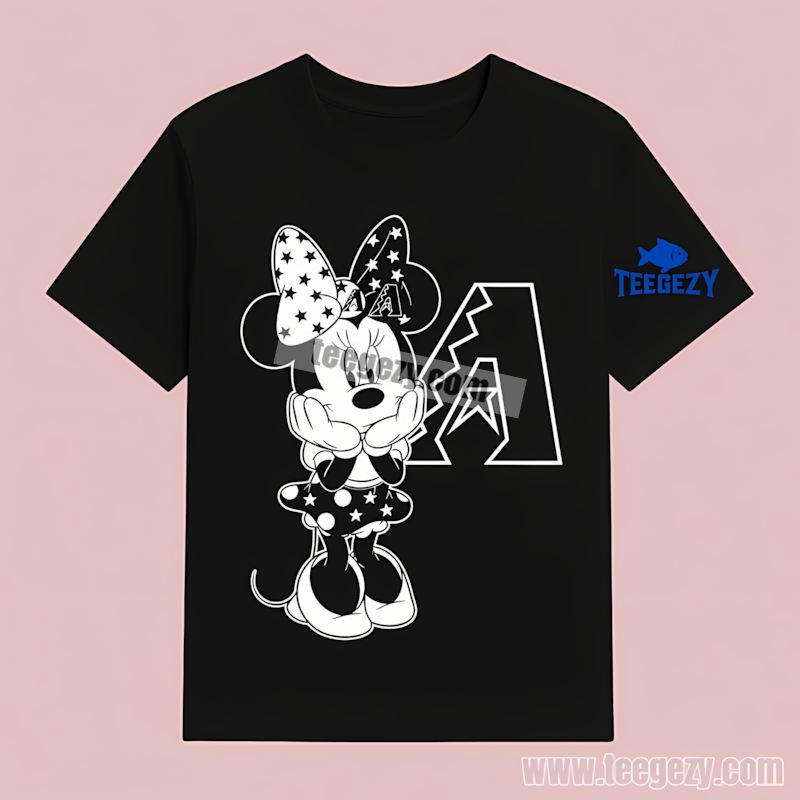 Minnie Mouse Arizona Diamondbacks Star Baseball T-Shirt Minnie Mouse Arizona Diamondbacks Star Baseball T-Shirt