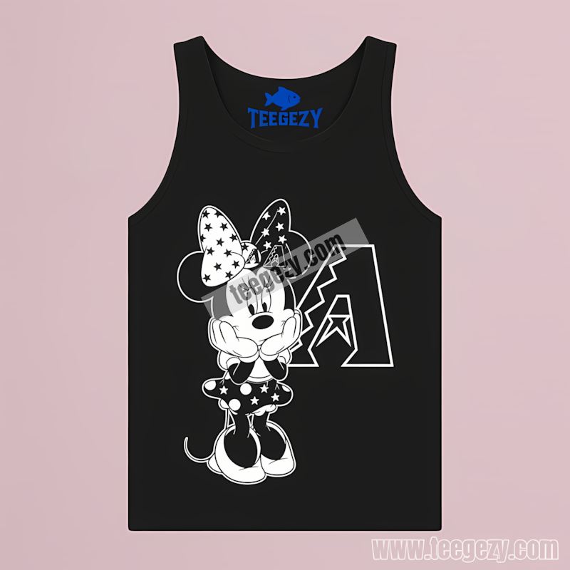 Minnie Mouse Arizona Diamondbacks Star Baseball Tanktop Minnie Mouse Arizona Diamondbacks Star Baseball Tanktop