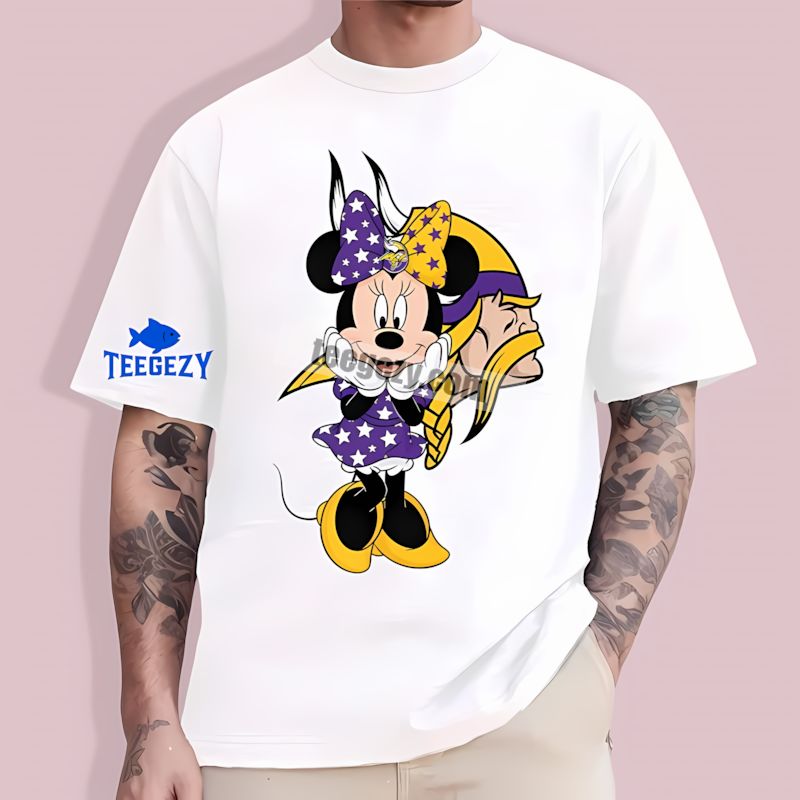 Minnie Mouse Star Design Minnesota Vikings Fan Comfort Colors TT-Shirt Minnie Mouse Star Design Minnesota Vikings Fan Comfort Colors TT-Shirt