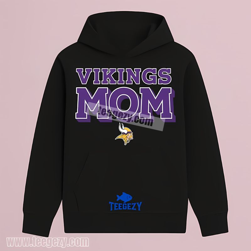 Mom Life Design Minnesota Vikings Casual Print Hoodie Mom Life Design Minnesota Vikings Casual Print Hoodie