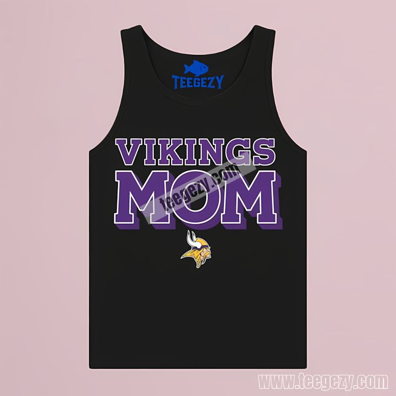 Mom Life Design Minnesota Vikings Casual Print Tanktop Mom Life Design Minnesota Vikings Casual Print Tanktop
