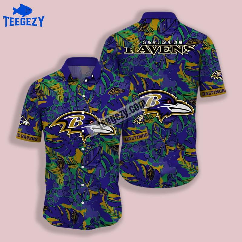 Monstera Paint Purple Baltimore Ravens Retro Hawaiian Shirt Monstera Paint Purple Baltimore Ravens Retro Hawaiian Shirt