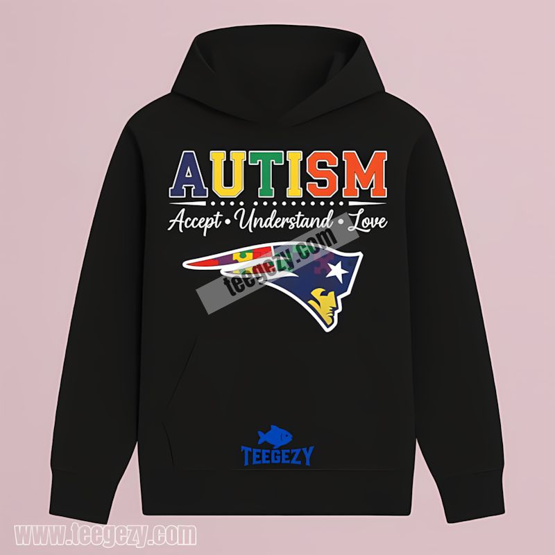 New England Patriots Autism Awareness Love Support Retro Hoodie New England Patriots Autism Awareness Love Support Retro Hoodie