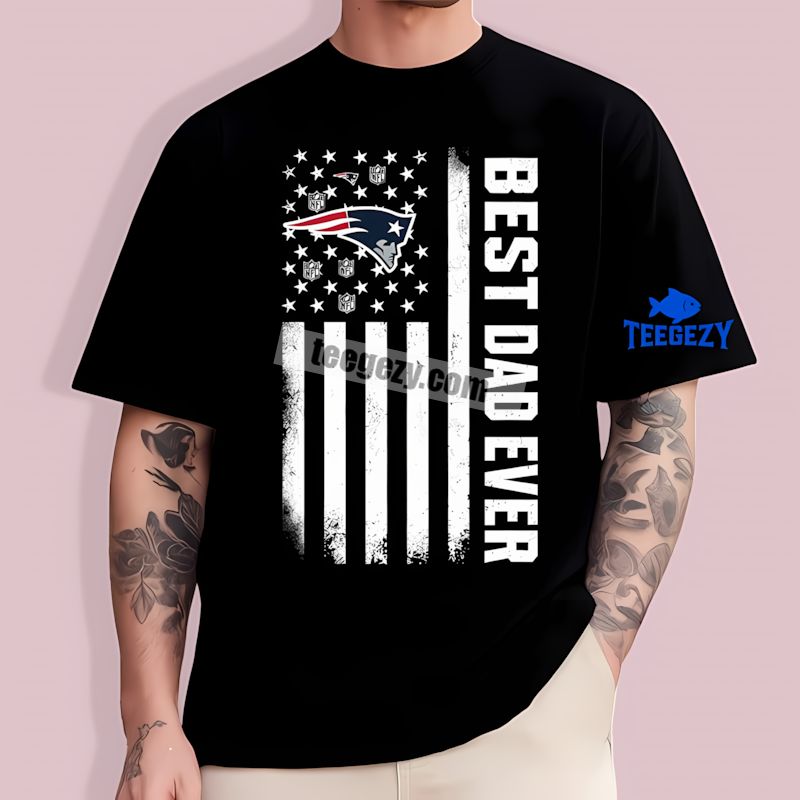 New England Patriots Best Dad Ever Flag Tribute Comfort Colors TT-Shirt New England Patriots Best Dad Ever Flag Tribute Comfort Colors TT-Shirt