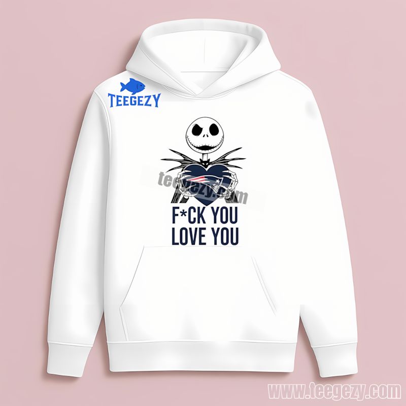 New England Patriots Jack Skellington Heart Theme Hoodie New England Patriots Jack Skellington Heart Theme Hoodie