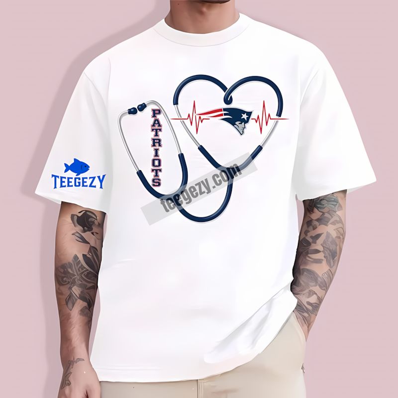 Nurse Heartbeat Graphic New England Patriots Classic T-Shirt Nurse Heartbeat Graphic New England Patriots Classic T-Shirt