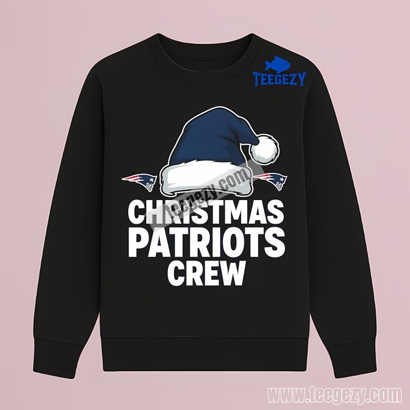 Patriots Crew Festive Christmas New England Patriots Soft Long Sleeve Patriots Crew Festive Christmas New England Patriots Soft Long Sleeve