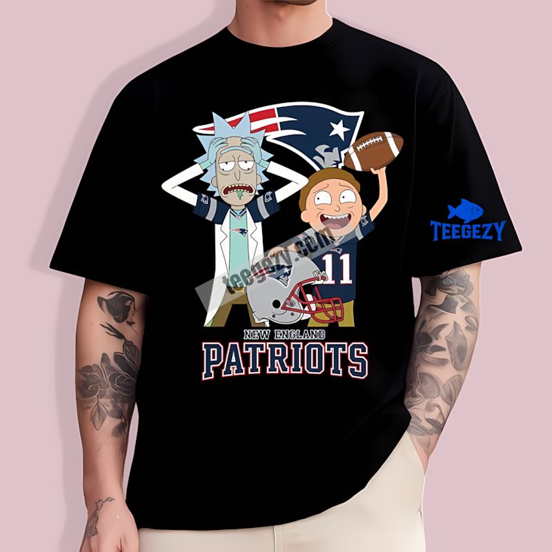 Rick And Morty Clash New England Patriots Best TT-Shirt For Men Rick And Morty Clash New England Patriots Best TT-Shirt For Men
