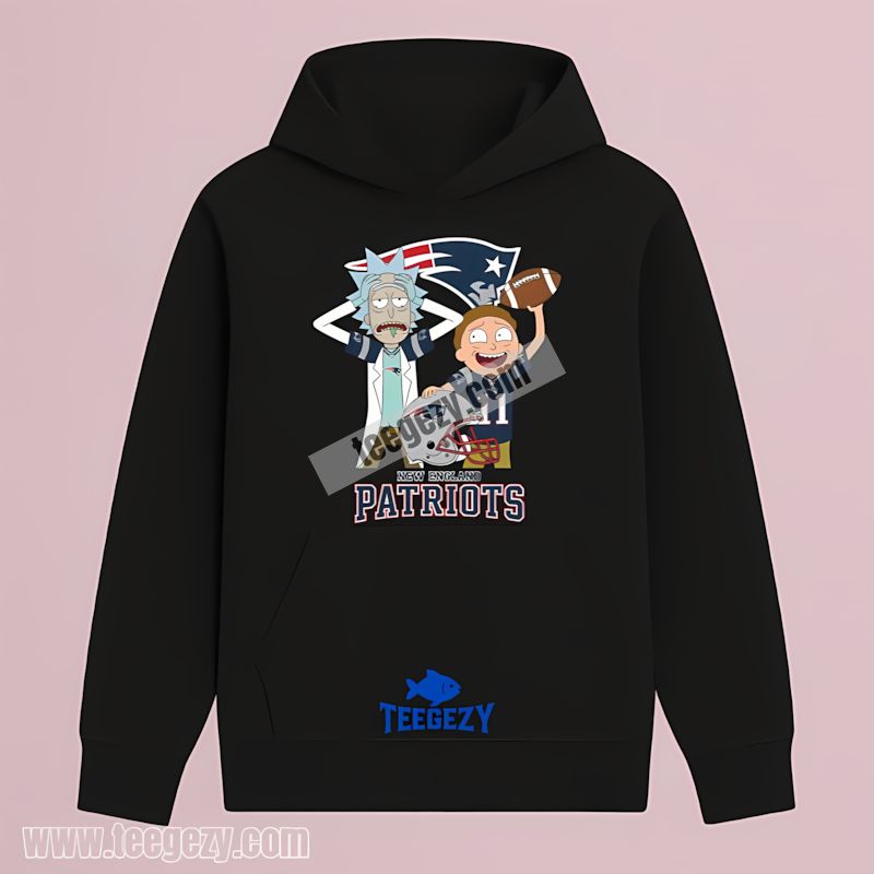 Rick And Morty Clash New England Patriots Best THoodie For Men Rick And Morty Clash New England Patriots Best THoodie For Men
