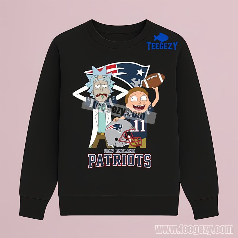 Rick And Morty Clash New England Patriots Best TLong Sleeve For Men Rick And Morty Clash New England Patriots Best TLong Sleeve For Men