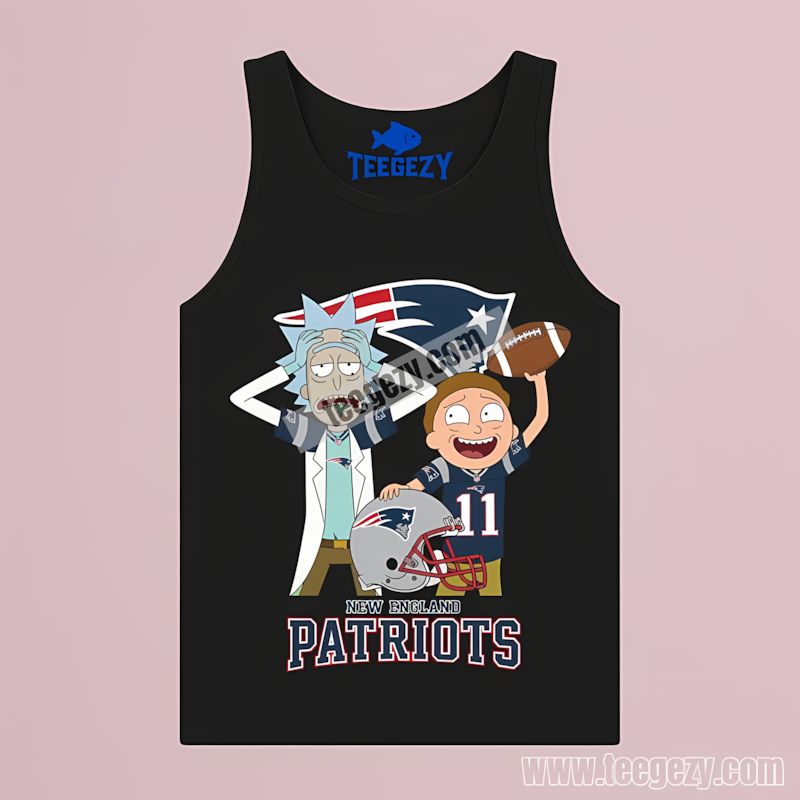 Rick And Morty Clash New England Patriots Best TTanktop For Men Rick And Morty Clash New England Patriots Best TTanktop For Men
