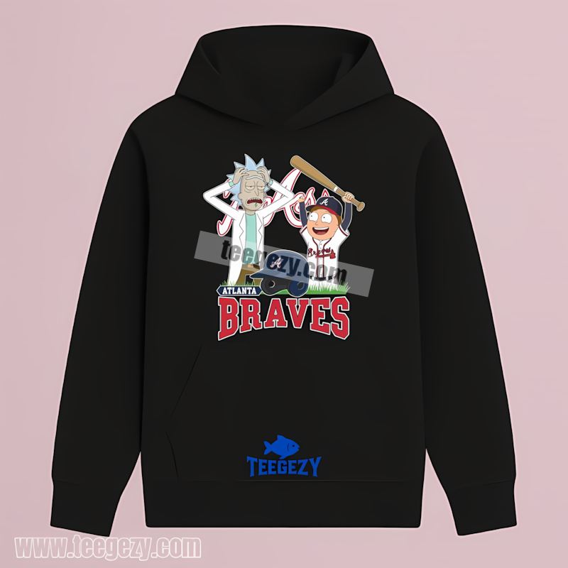 Rick And Morty Vs Atlanta Braves Cartoon Graphic Hoodie Rick And Morty Vs Atlanta Braves Cartoon Graphic Hoodie