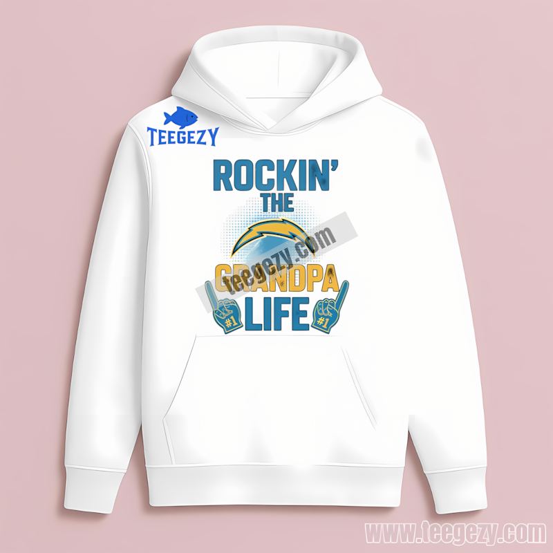 Rockin The Grandpa Life With Los Angeles Chargers Regular Hoodie Rockin The Grandpa Life With Los Angeles Chargers Regular Hoodie