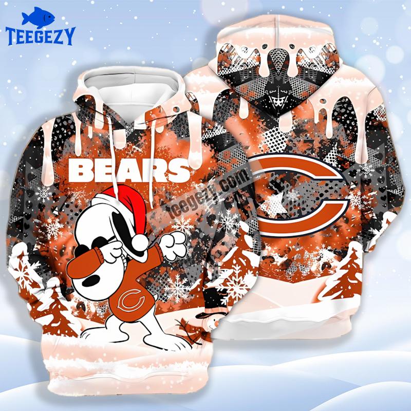 Santa Snoopy Carolina Panthers 3D Zip Up Hoodie Blue White