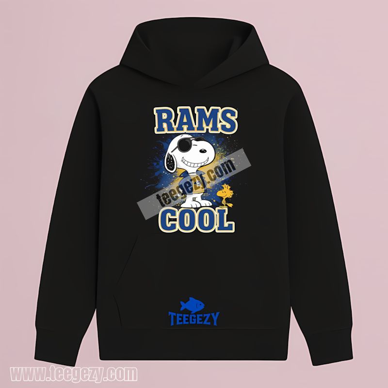 Snoopy Cool Fan Graphic Los Angeles Rams Hoodie Snoopy Cool Fan Graphic Los Angeles Rams Hoodie