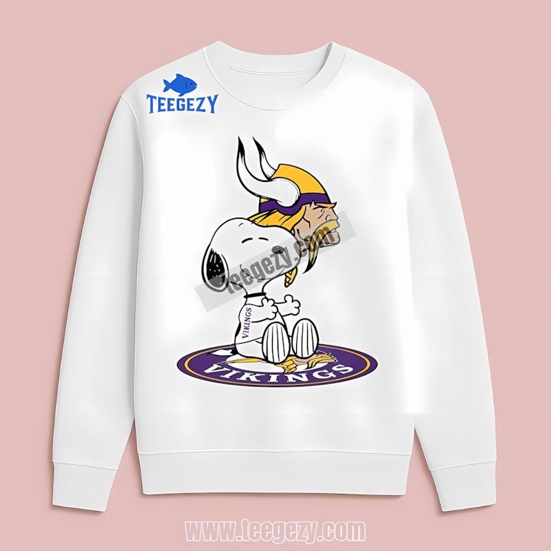 Snoopy Tattoo Logo Arm Design Minnesota Vikings Long Sleeve Snoopy Tattoo Logo Arm Design Minnesota Vikings Long Sleeve