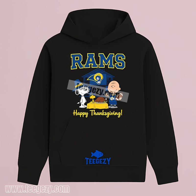 Snoopy Thanksgiving Graphic Los Angeles Rams Hoodie Snoopy Thanksgiving Graphic Los Angeles Rams Hoodie