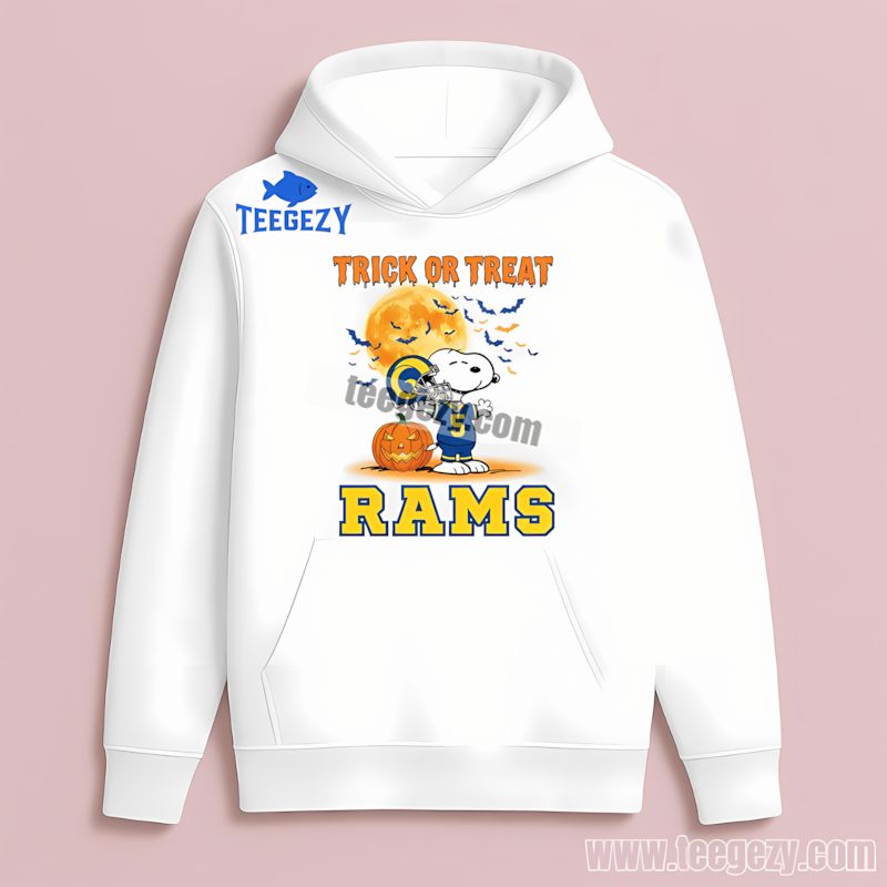 Snoopy Trick Or Treat Los Angeles Rams Halloween Hoodie Snoopy Trick Or Treat Los Angeles Rams Halloween Hoodie